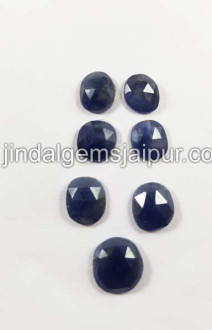 Blue Sapphire Rose Cut Slices